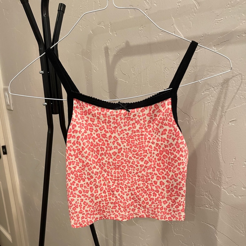 Brandy Melville pink cheetah belle tank new with tags.